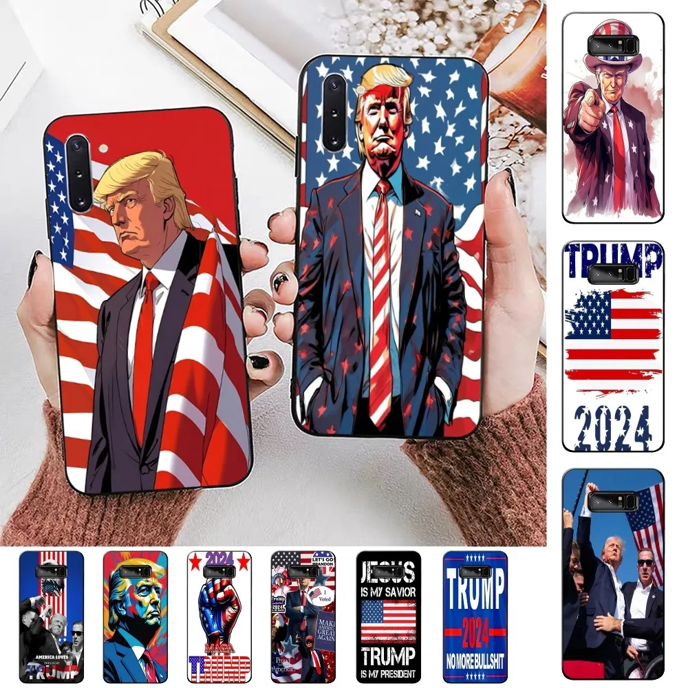 D-Donald T-Trump 2024 Phone Case For Samsung Note 8 9 10 20 Pro Plus Lite M 10 11 20 30 21 31 51 A 21 22 42 02 03