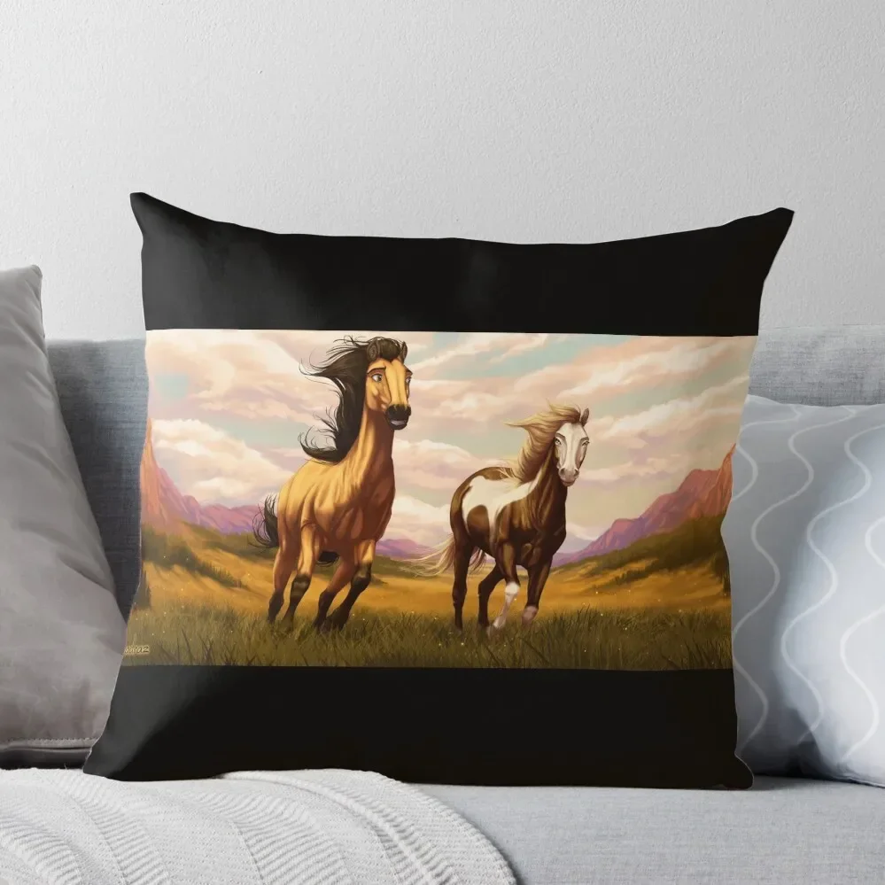 Spirit: Stallion of the Cimarron Throw Pillow Christmas Pillows Decorative Sofa Cushions Couch Pillows Pillow