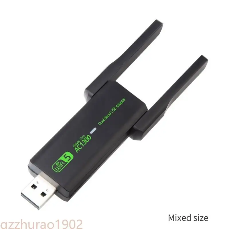 97QB USB WIFI Adapter 1300Mbps نطاقات مزدوجة 2.4 جيجا هرتز/5 جيجا هرتز الشبكات اللاسلكية الخارجية