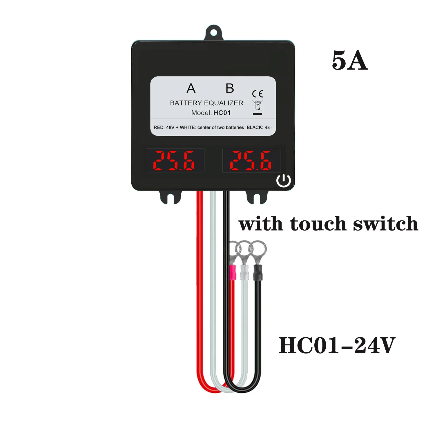 ANGUI Batterij Equalizer BM202S 2 x 24V Batterijen 24V 48V LTO NCM LFP 2P Actieve Spanningsbalancer Lader Ontladingsregelaar 2S