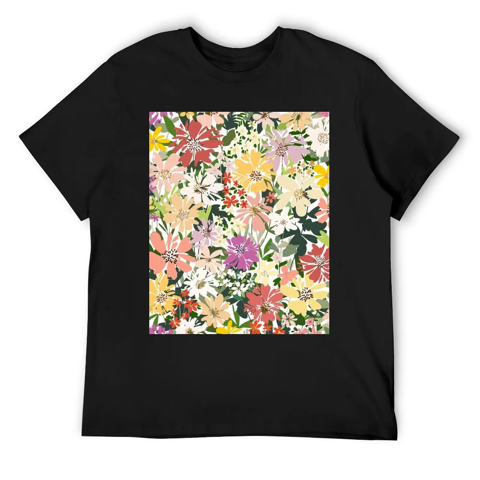 

Modern Floral Illustration, Flowers art 9 T-Shirt Funny t-shirts oversize t-shirts man for a boy t shirts for men