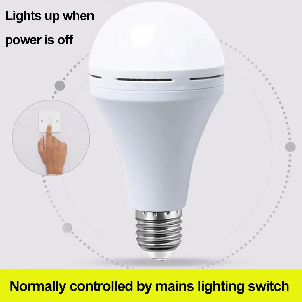 9W/15W LED Rechargeable Bulb Light E27 1500mAh Emergency Bulb 220V for Home Power Outdoor Camping Failure Porch Garden Lamp