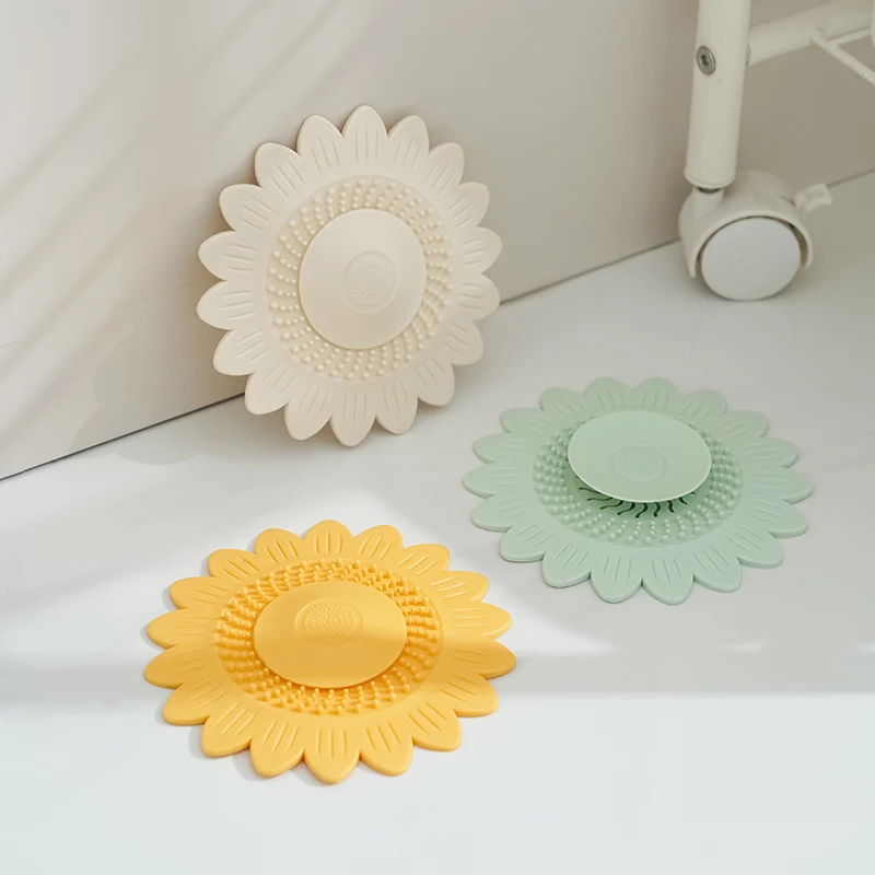 1Pcs Flower Floor Drain Deodorant Filter Pad Home Kitchen Bathroom Deodorant Floor Drain Cover Washbasin Sink Floor Drain Deodorant Filter Pad