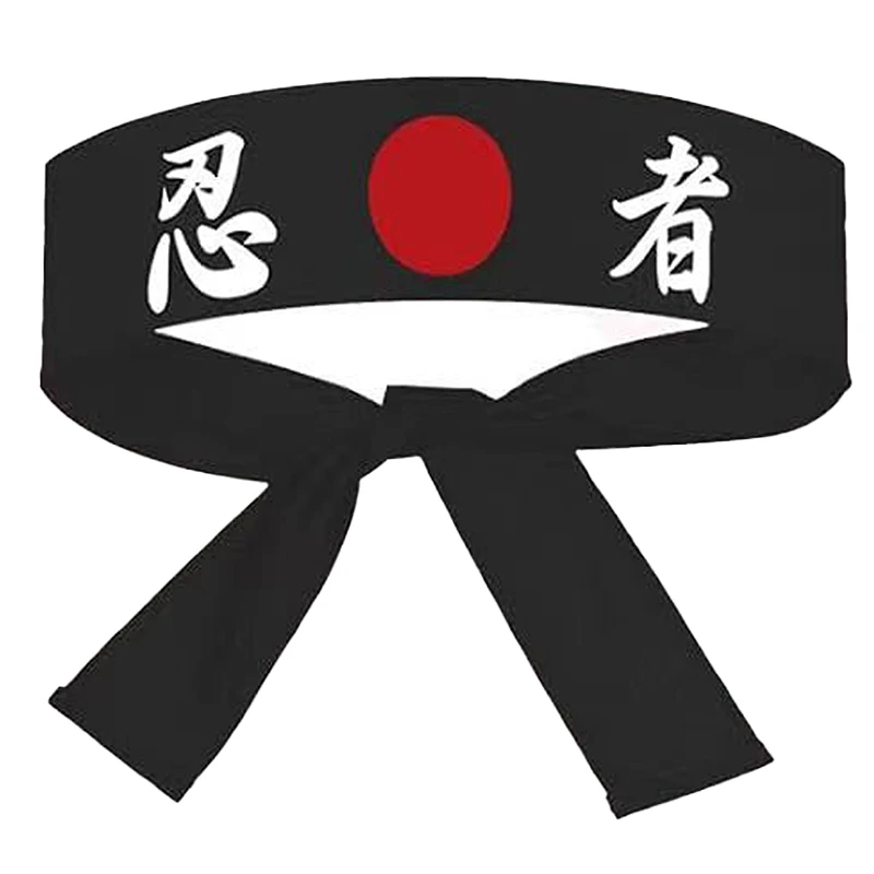 Diadema japonesa Hachimaki para Chef de Sushi, Bandana de Karate, diademas, diadema samurái, ejercicio deportivo