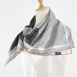 Womens 100% Real Silk Scarf Shawl Neckerchief Fashoin 90 Silk Bandana Scarf