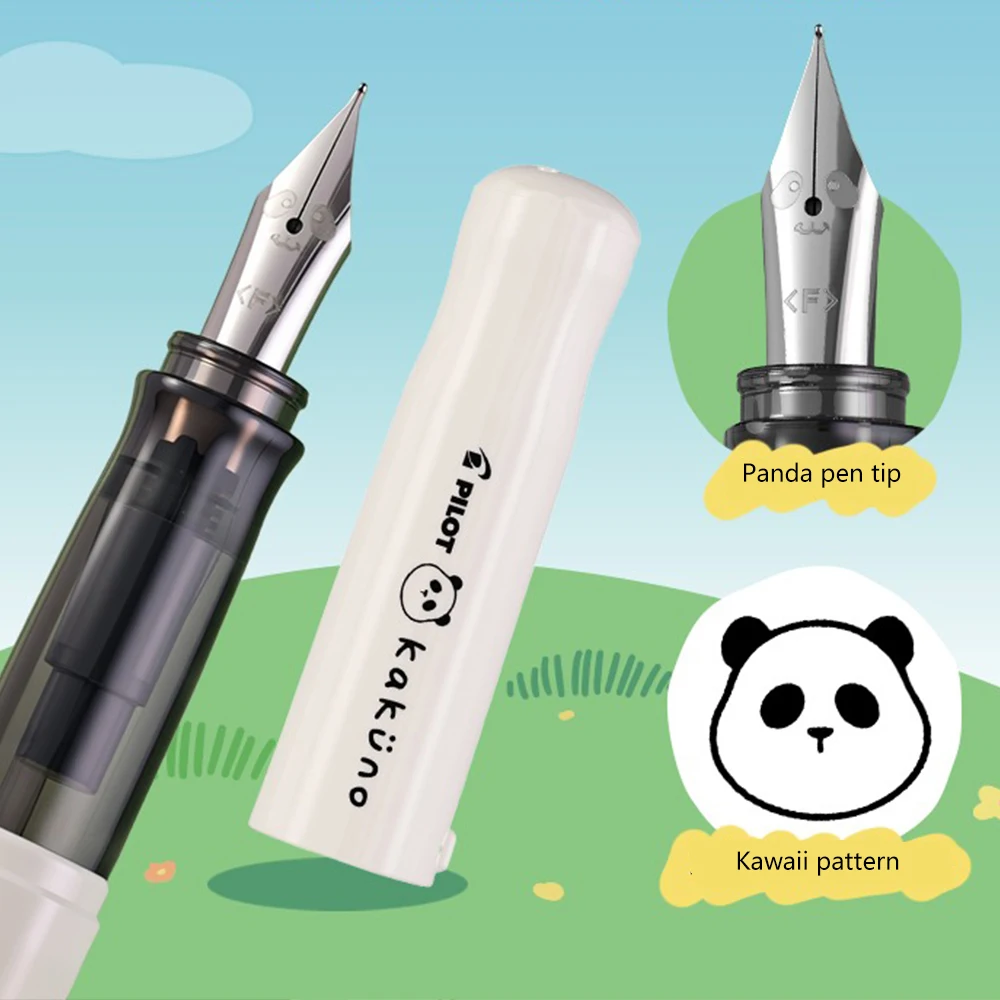 اليابان الطيار كاكونو قلم حبر الباندا محدودة الكتابة FKA-1SR هدية حقيبة حبر استبدال الأساسية Kawaii القرطاسية المدرسية تراجع القلم