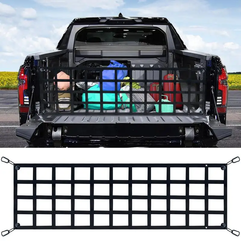 60x18inch Car Trunk Net Adjustable Elastic Rear Cargo Mesh Organizer with Hooks Universal Auto Accessories for Car SUV Truck Van