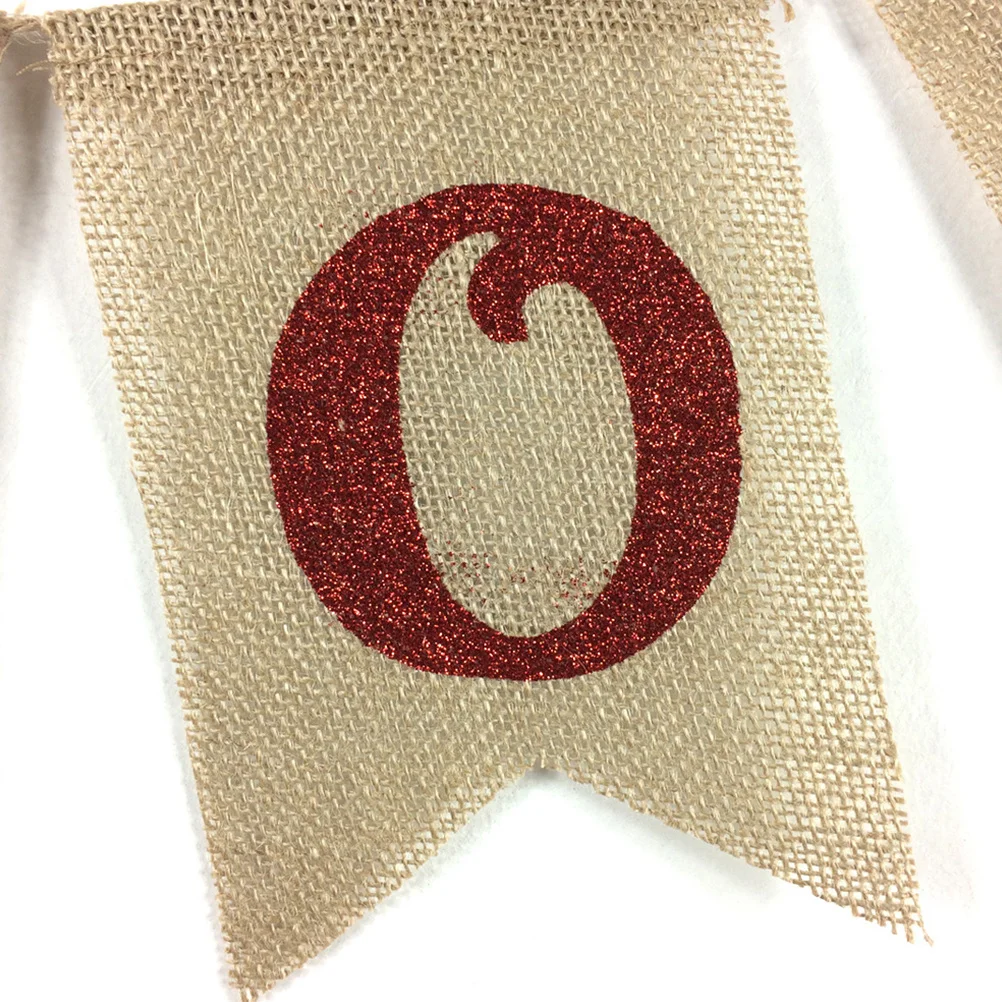 

1pc Swallowtail Flag Banner Linen Welcome Wall Decoration For Wedding Party Birthday Event Reusable Foldable Party Decor