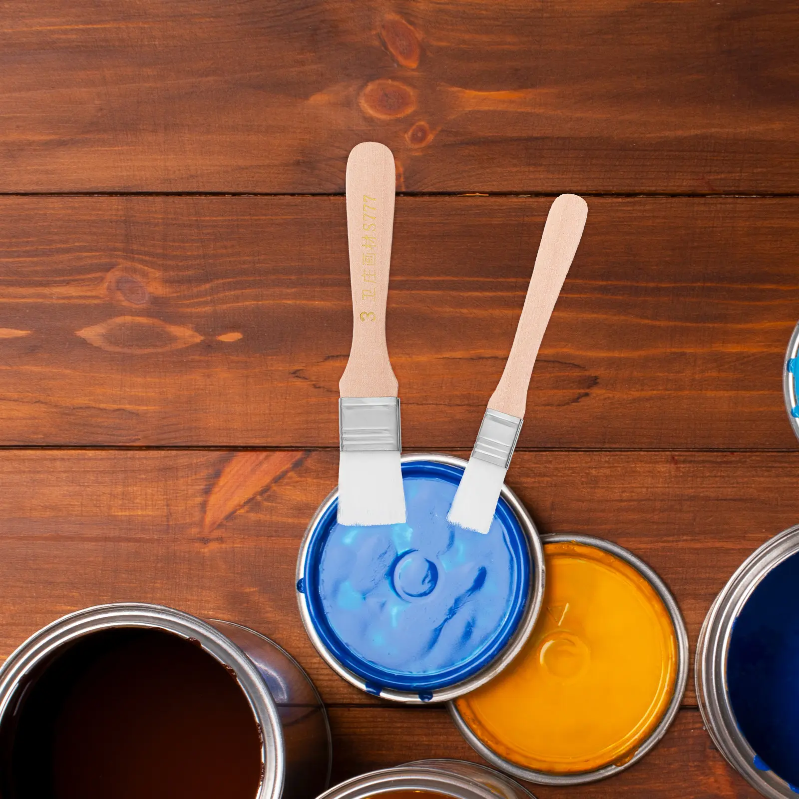 

Набор из 6 кистей для нанесения краски с впитывающими ворсистыми щетинками для клеев, ремонта и распределения покрытий