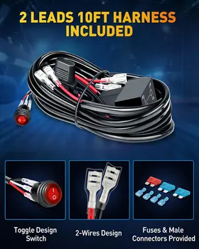 NAOEVO 4 pollici 2 pezzi LED Pod luci spot flood combo LED fendinebbia guida 4x4 fuoristrada luci da lavoro per camion barca ATV UTV Jeep 10 best sales faro di ricerca per barche - №3