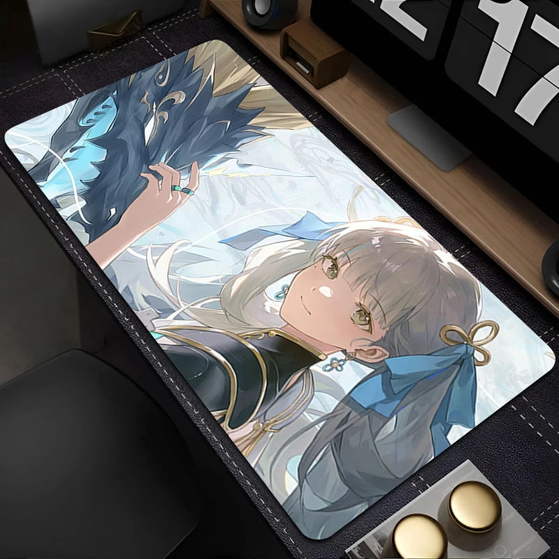 

Mouse Pad PC Accessories Keyboard Pad Desk Mat Anti Slip Mousepad Rubber Tablet Pad Wuthering Waves Jinhsi Gaming Extended Pad
