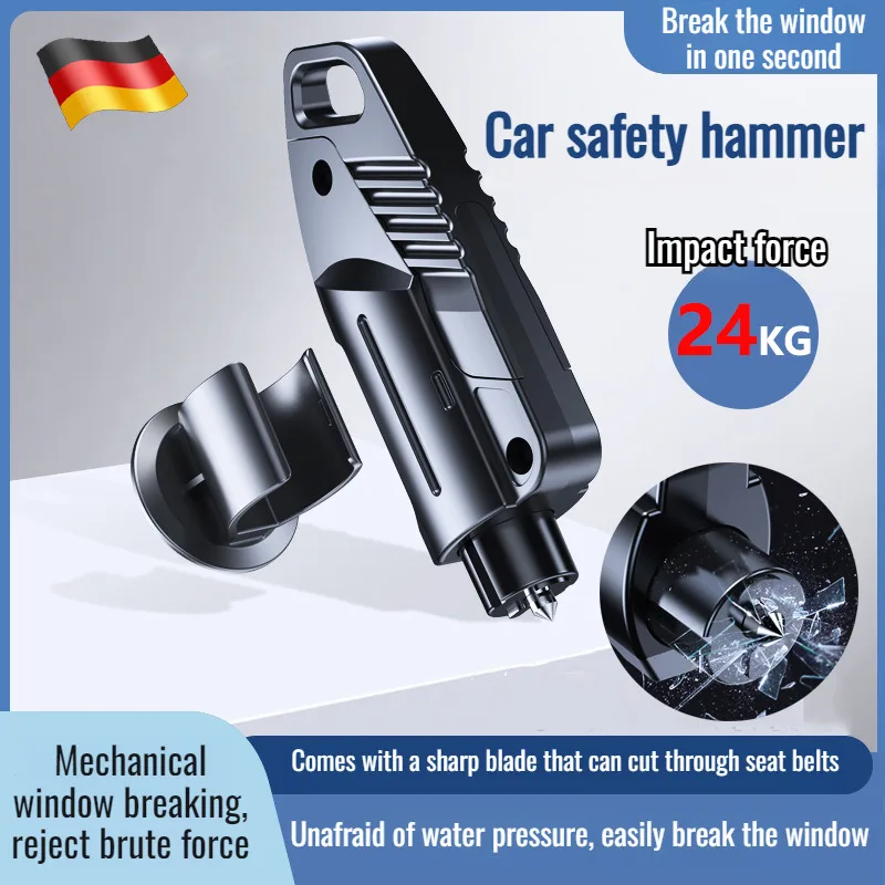 

Car Window Breaking Hammer Window Breaker Safety Hammer Car Multifunctional Emergency Escape from Trapped Life Saving Hammer