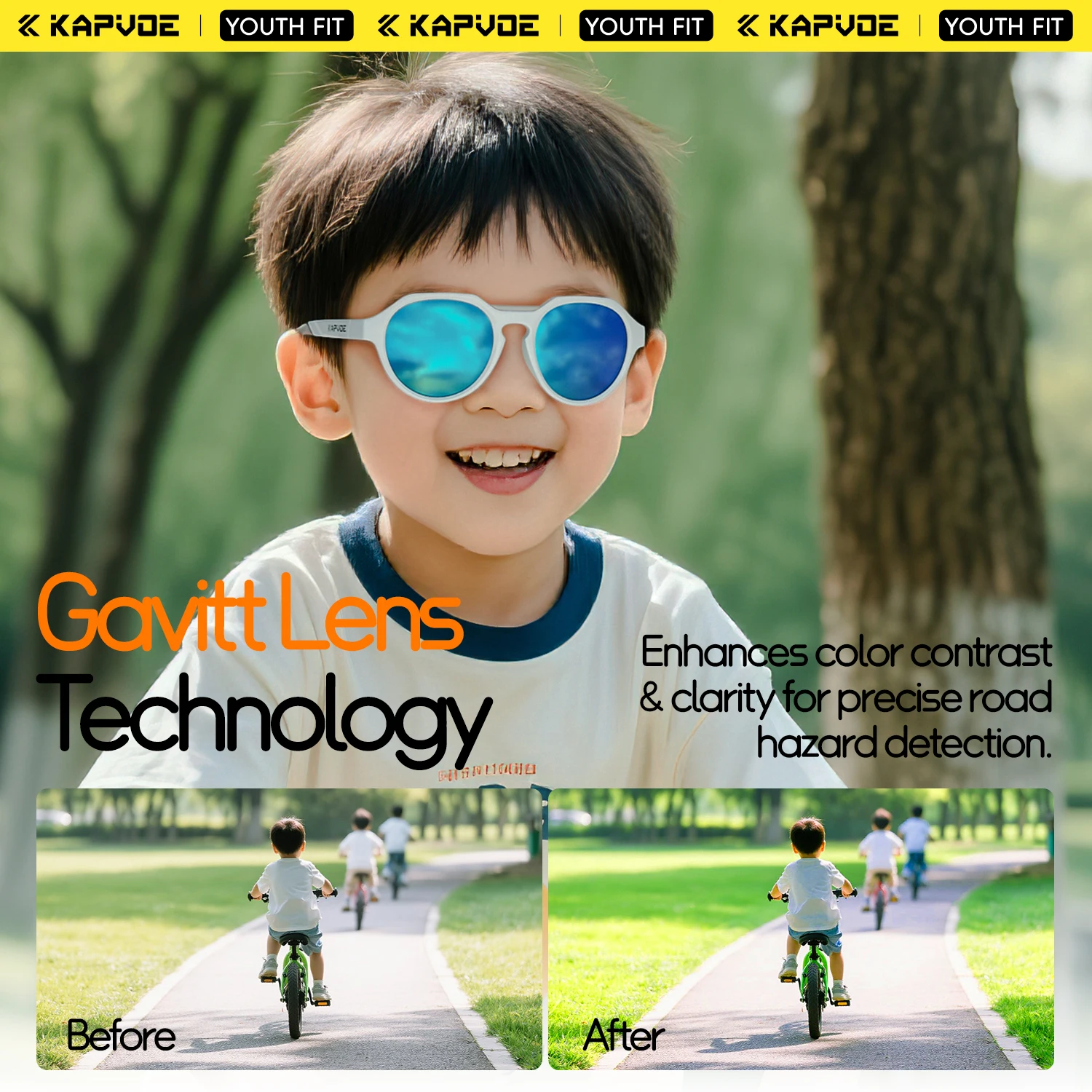 KAPVOE Children Glasses Sports - Golf Equipment Kids recension och pris