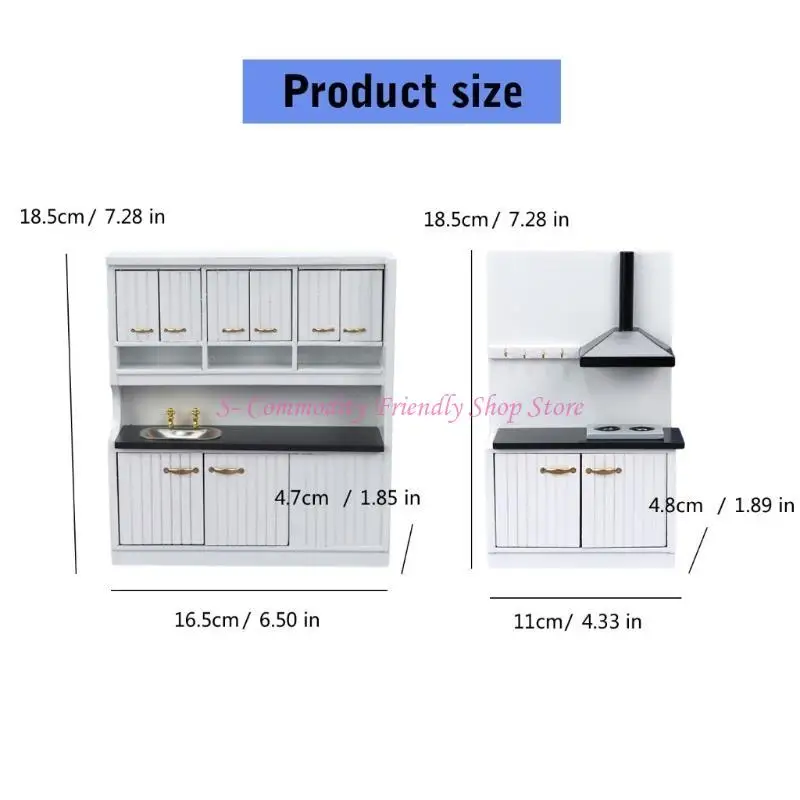 85AE Doll House Life Scene Model Furniture Model Accessories Teenager Girls for 1:12 Dollhouses Dining Room Decorations