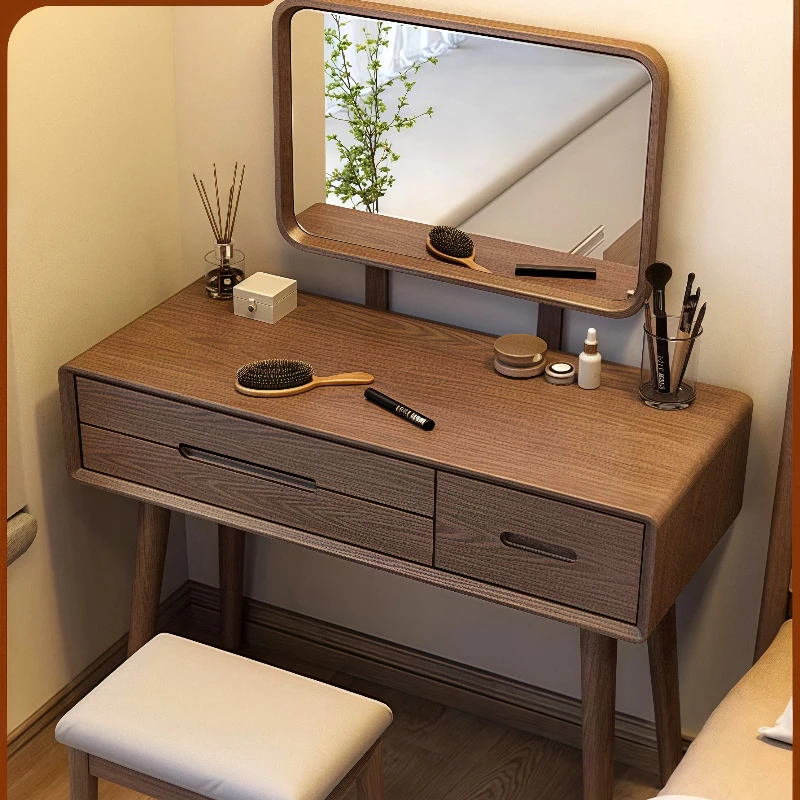 

Dresser Solid wood dressing table Bedroom Small modern simple style dressing cabinet dressing table