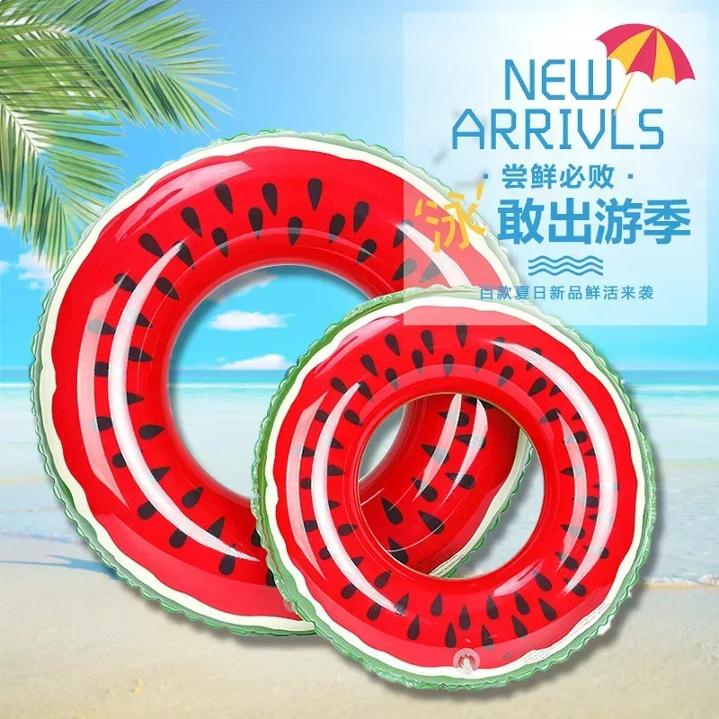 

Beach Party Pool Toys Watermelon Inflatable Pool Float Circle for Kids Adults Swimming Float Kids Adults Swimming Ring