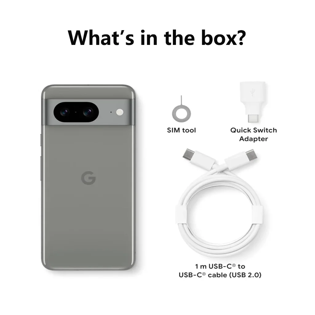 Google Pixel 8 Google Tensor G3 4575 mAh 12GB 128GB & 256GB OLED Android 14 27W wired Brand New Sealed JP AND US Version