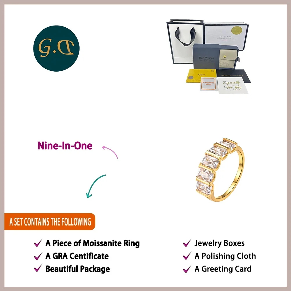 ctw مشع قطع مويسانيتي الدائري 4x6 مللي متر D اللون VVS1 3EX 925 فضة صف الفرقة غرامة مجوهرات تأتي مع شهادة GRA