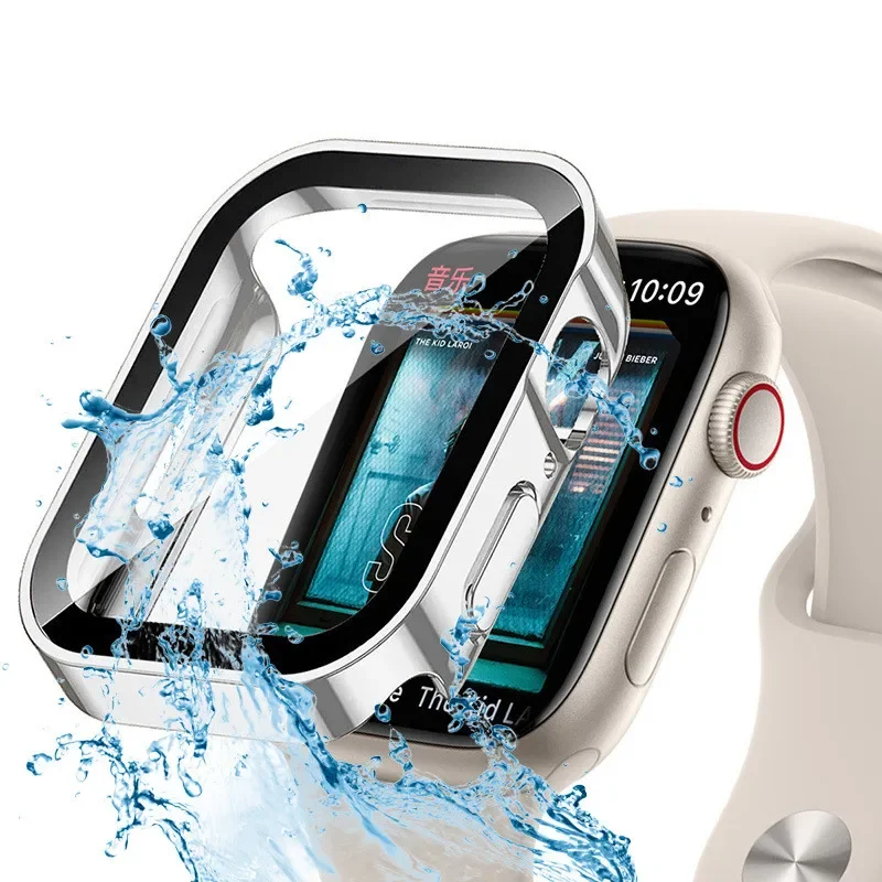 Waterproof Hard PC Screen Protector for Apple Watch 10 9 8 45mm 44mm 42mm 46mm 49mm Full Case Cover for IWatch Ultra 7 SE 6 5