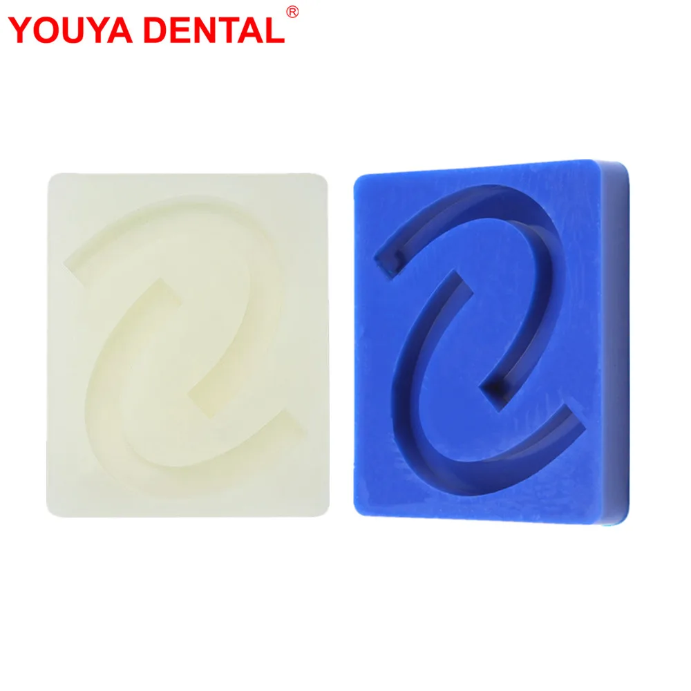 1pcs Dental Occlusal Rim Model Rubber Wax Dental Model Base Dentistry Lab Wax Teeth Denture Module of Complete Dental Materials