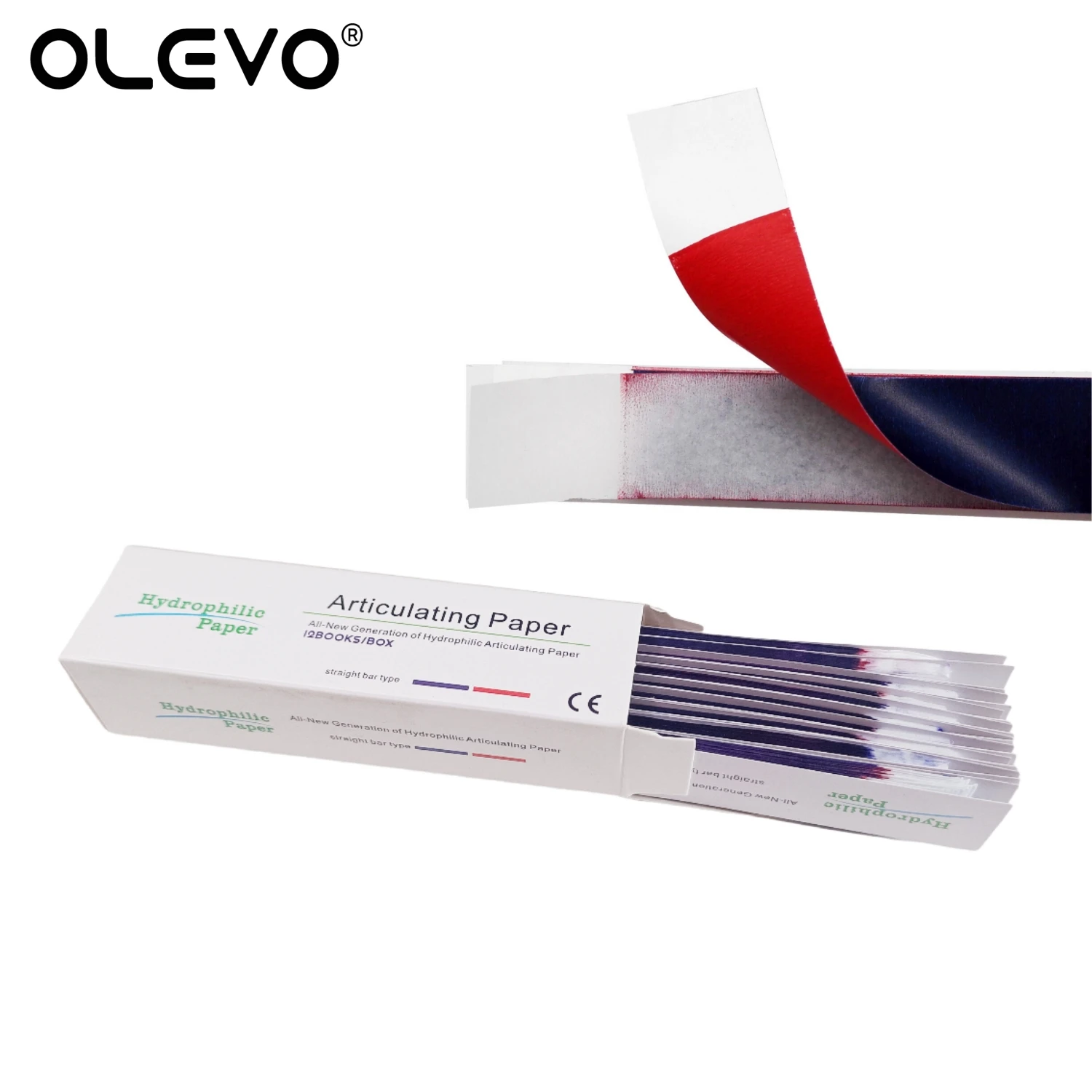 40/100µm Dental Articulating Paper Double-sided Bite Strips Thick Thin Tooth Whitening Articulation Paper Dentistry Lab Material