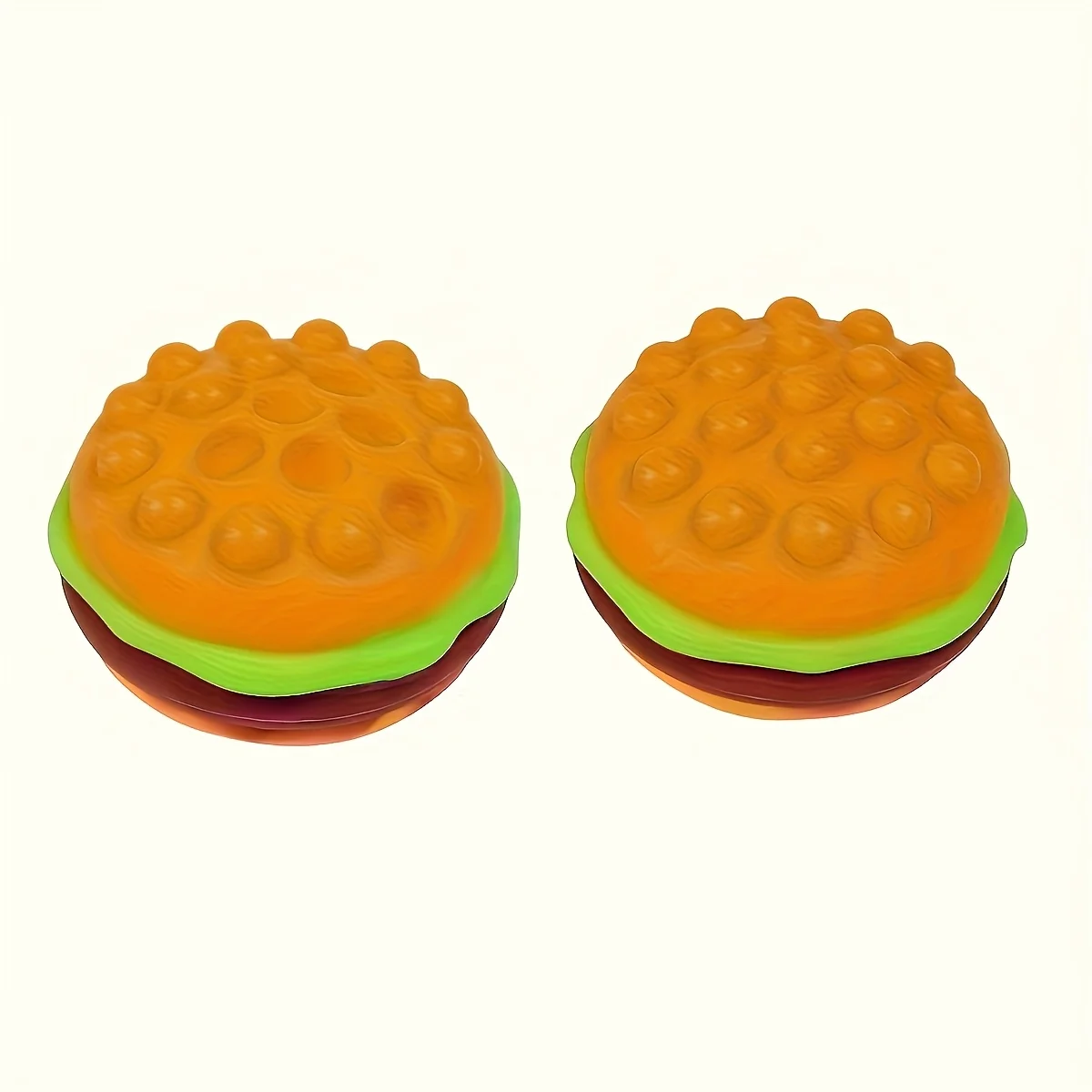 3D weicher, elastischer Hamburger-Stressball, matschiges, entspannendes Zappelspielzeug, perfekte Party-Dekoration, Urlaub, kleines Geschenk für Kinder und Erwachsene