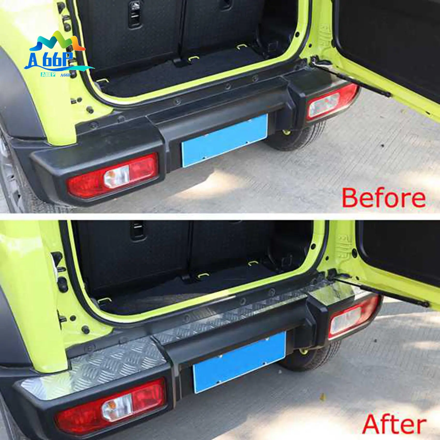 

A66P-Rear Accessories Car Bumper Panel Cover Guard Protect Plate For-Suzuki Jimny 2019-2022+