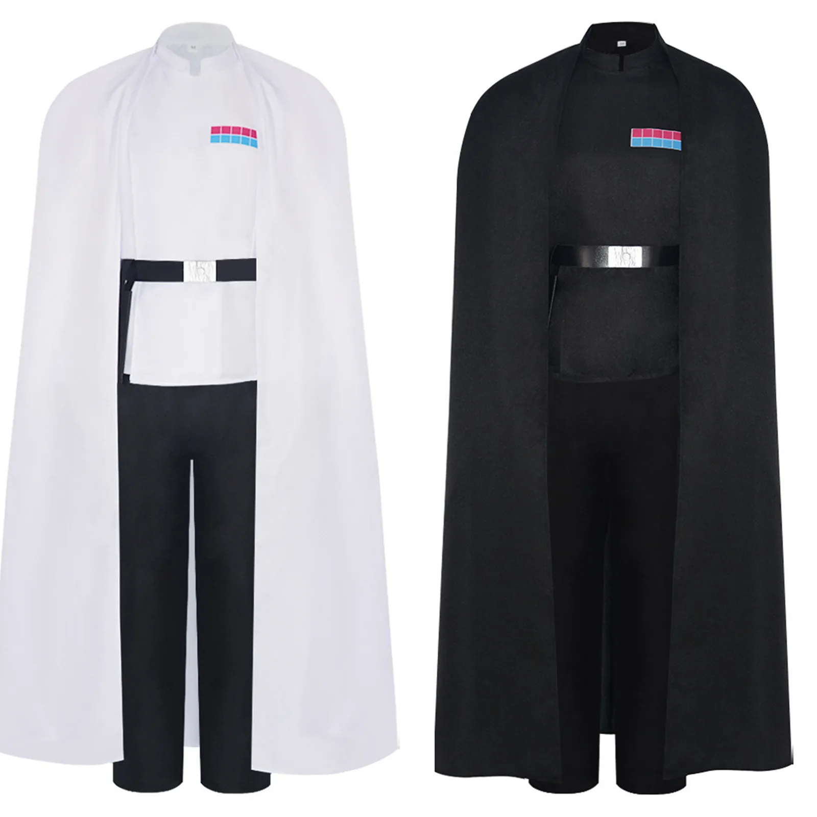 

Костюм для косплея AwwCos Cassio Tagge, мужская униформа имперского офицера, бело-черный костюм, плащ, полный комплект, наряд для вечеринки на Хэллоуин