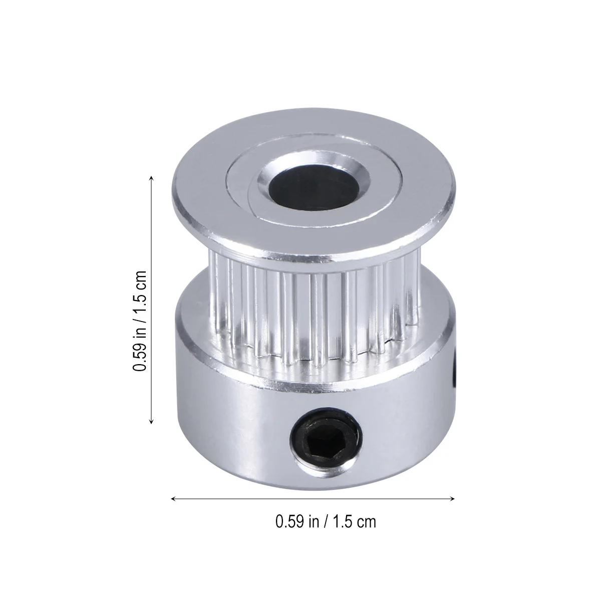 

5Pcs 3D Printer Pulley 2gt 20t Aluminum Durable Synchronous Belt Pulley for 6mm Gt2 Timing Belt 5mm Shaft Stepper Motor