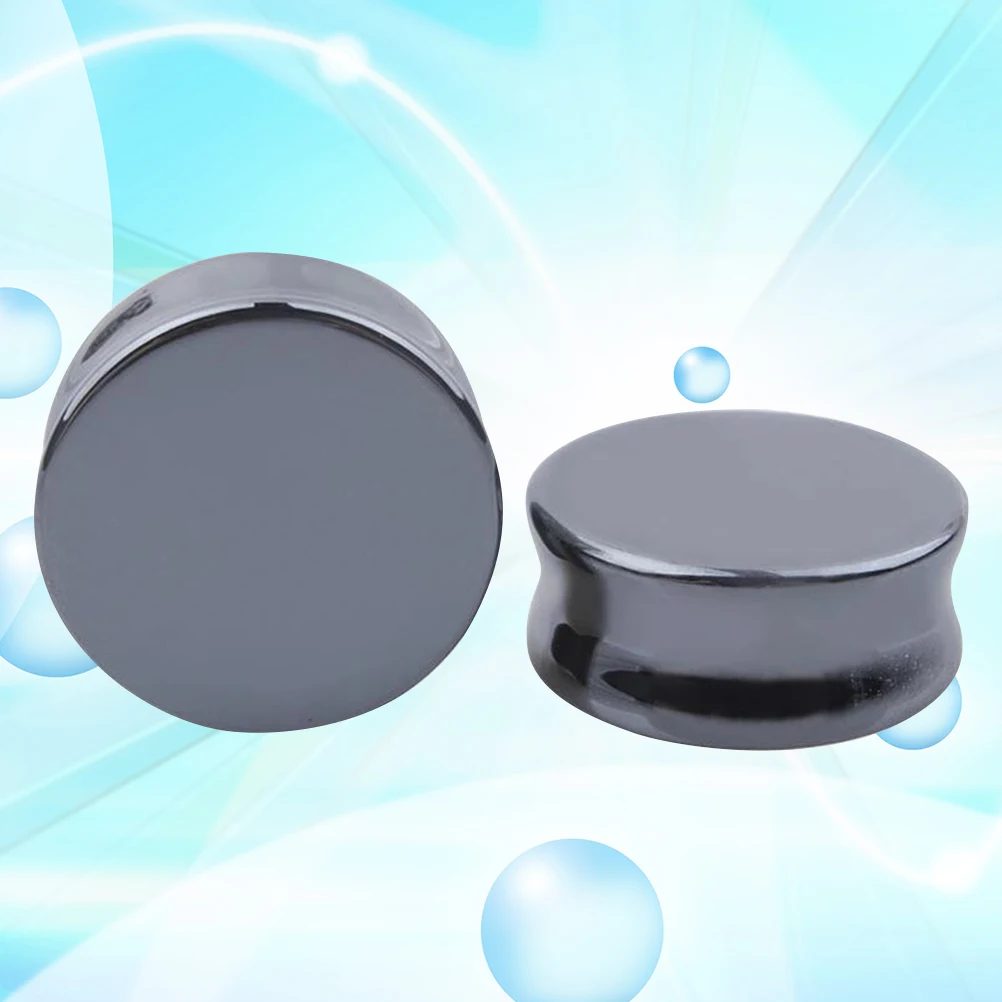 

Ear Amplifier Stone Auricle Puncture Expansions Fine Expanders Plugs Piercing Black Tunnel Gauges