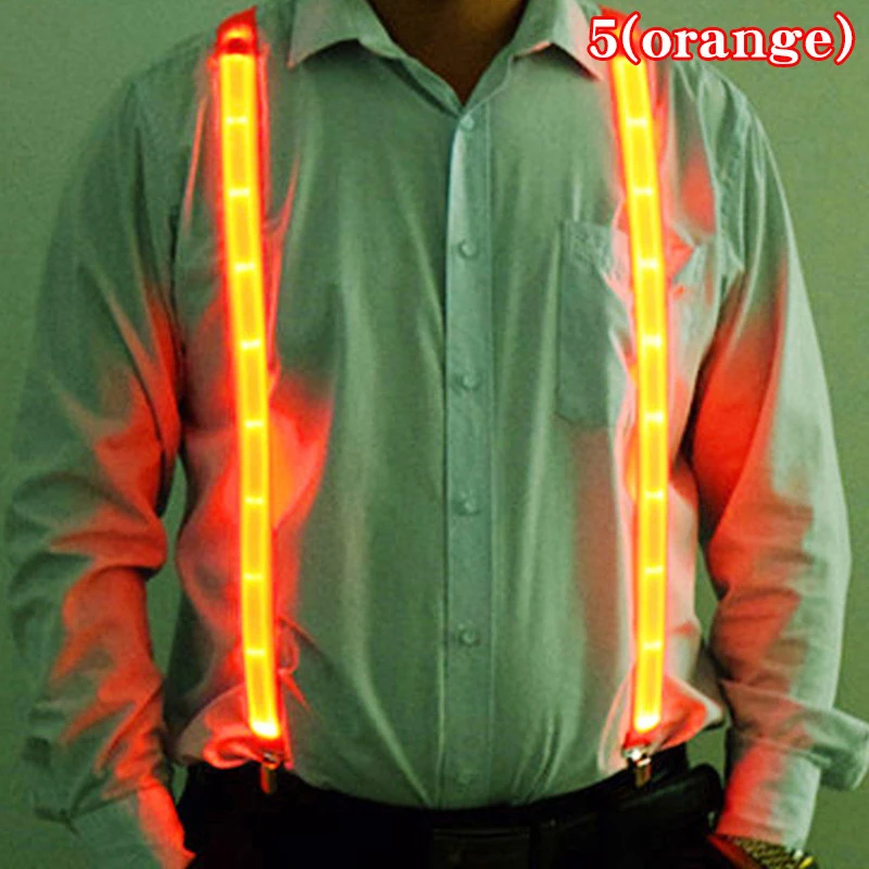 Party Supplies Suspenders LED Lights Woman Hangers For Men Wedding Party Accessories Glow-in-the-dark