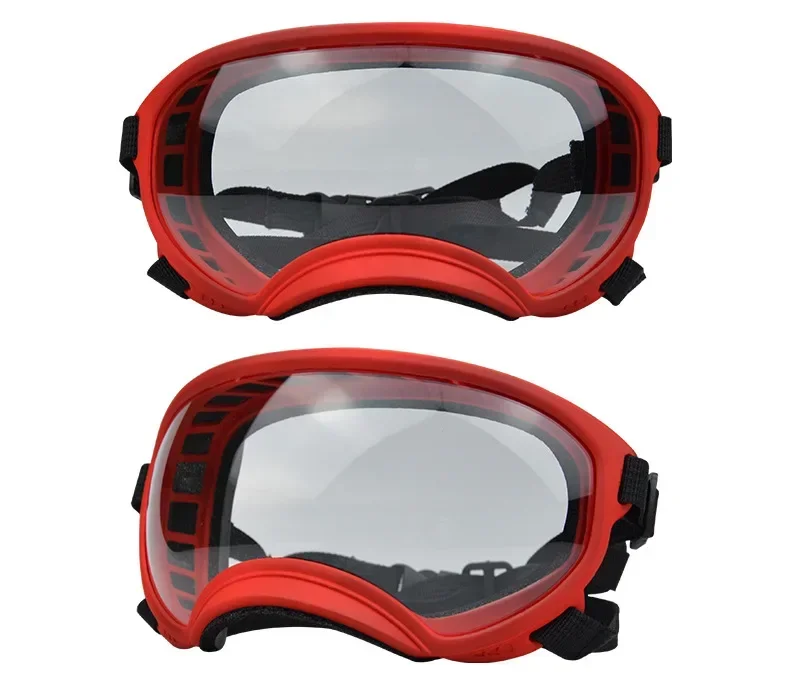 ATUBAN Hundebrille, Anti-UV, starke Schlagfestigkeit, verstellbar, elastisch, für Welpen, große Rasse, Hundebrille, atmungsaktive Haustier-Sonnenbrille 8