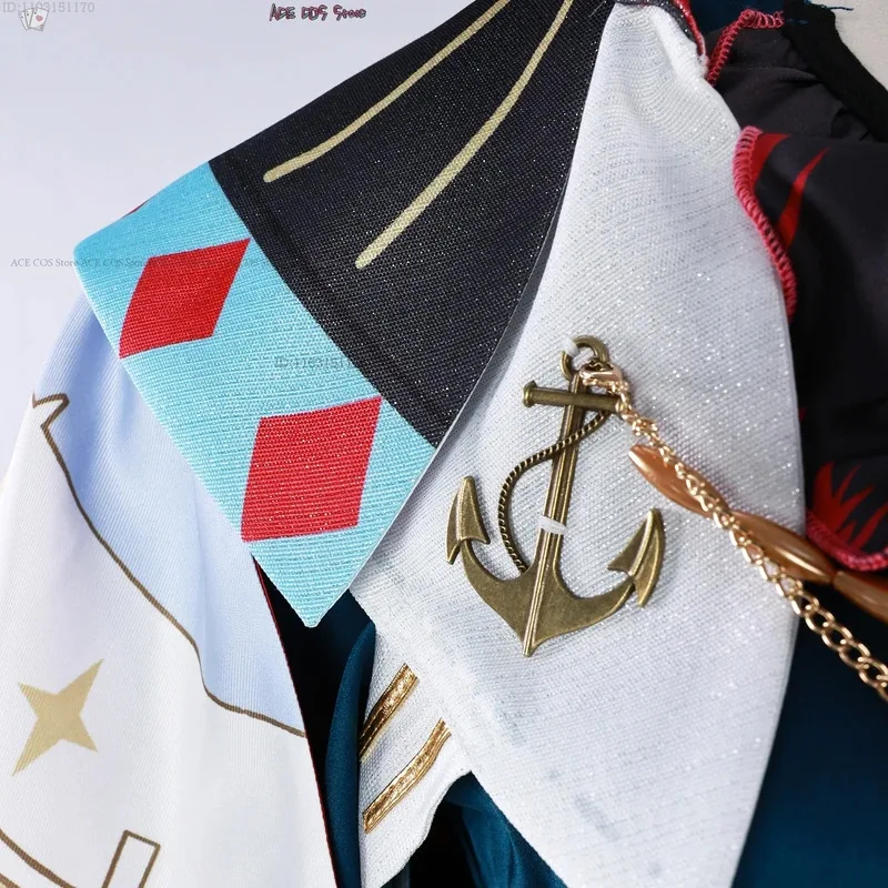 New Anime Wuwa Brant Cosplay Costume Wig Shoes Wuthering Waves Mask Game Clothes Mens Uniforms Halloween Party Cosplay Ani