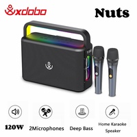 XDOBO Bluetooth Speaker Wireless 120W Power Subwoofer Deep Bass With 2 Microphones For Home Karaoke Outdoor Camping Band Party