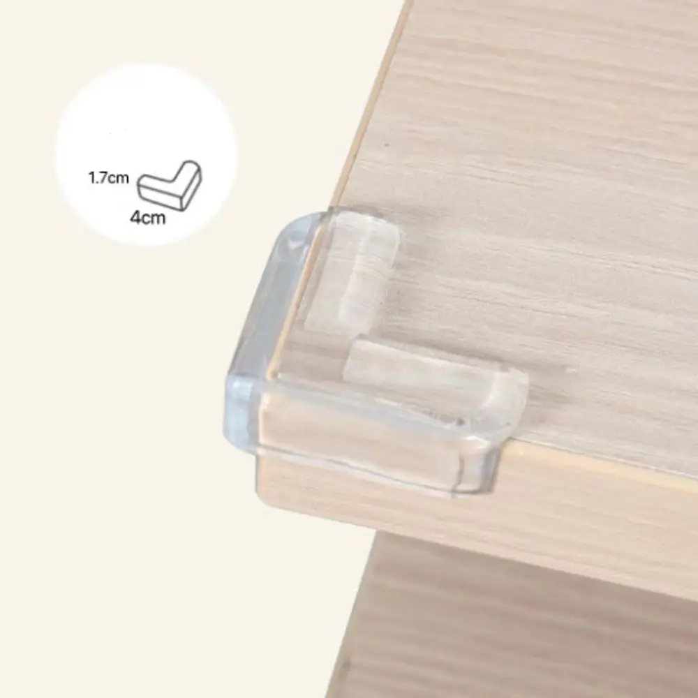 4 pcs Transparent Table Corner Protector Baby Safety Silicone Furniture Edge Protection Cover Children Anti Collision Edge Guard