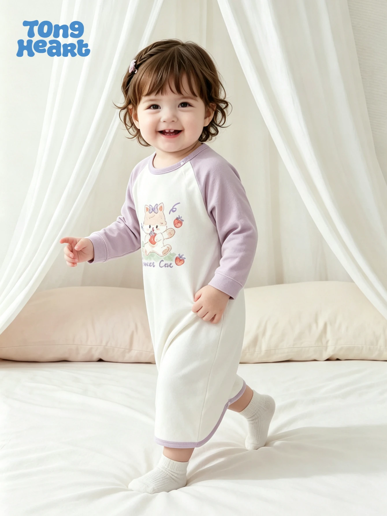 TongHeart baby winter-spring coat, a warm and cozy baby accessory suitable for both boys and girls, a must-have for daily wear