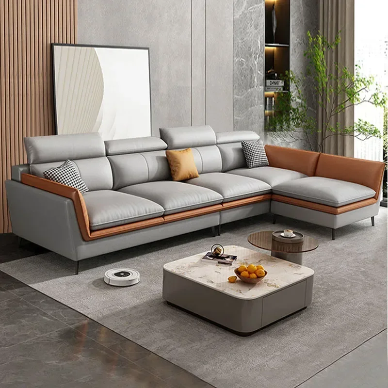 

Cozy Modern Sofa Chair Waterproof Simple Stretch Sectional Living Room Sofas Floor Puffs Lounge Divani Da Soggiorno Furniture