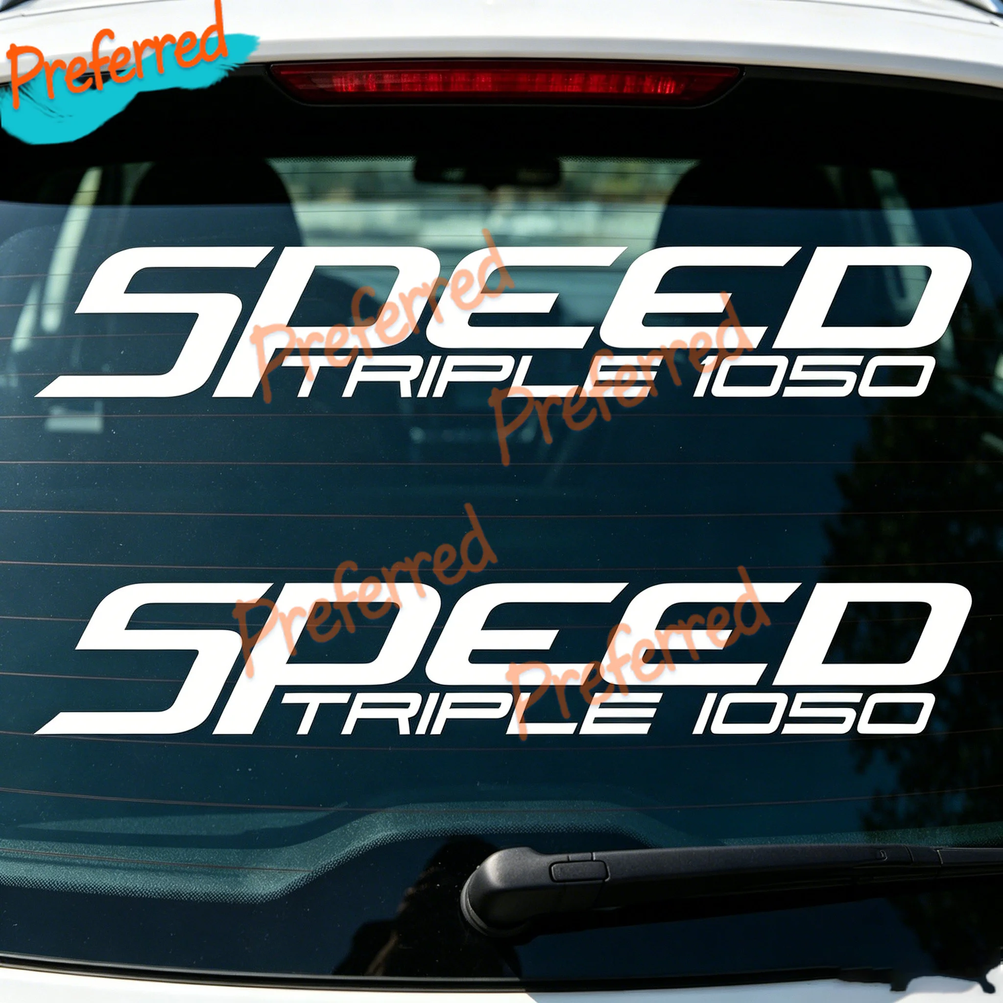 2x Speed Triple 1050 Fairing Decals Die Cut Stickers Customizable in Any Sticker Size - No Background