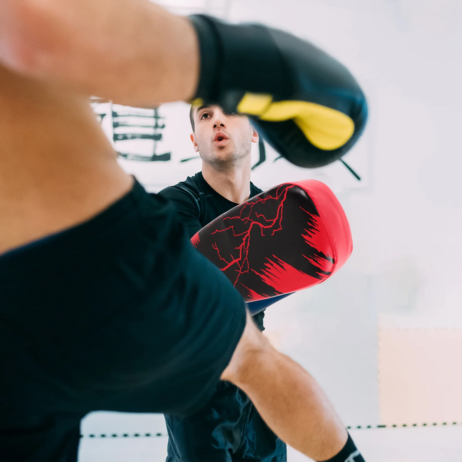 

Kickboxing PU Training Pads Explosion Proof Thai Taekwondo Karate Sparring Shield Adjustable Height Boxing Equipment