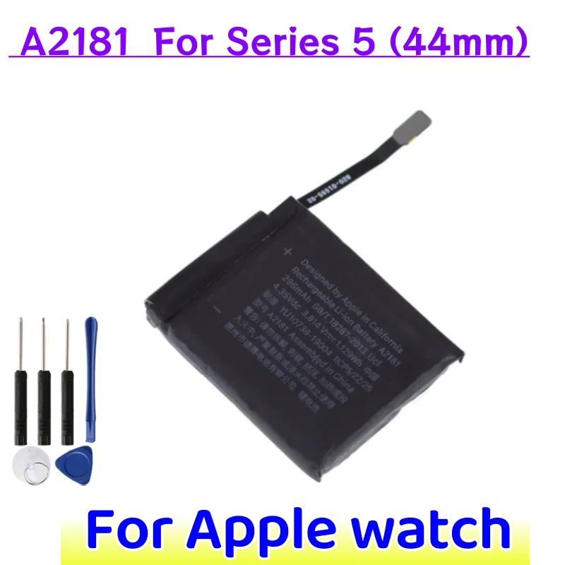 High Quality A2181 Battery For Apple watch Series 5 44mm battery A2277 For Apple watch Series 5 40mm + Free Tools