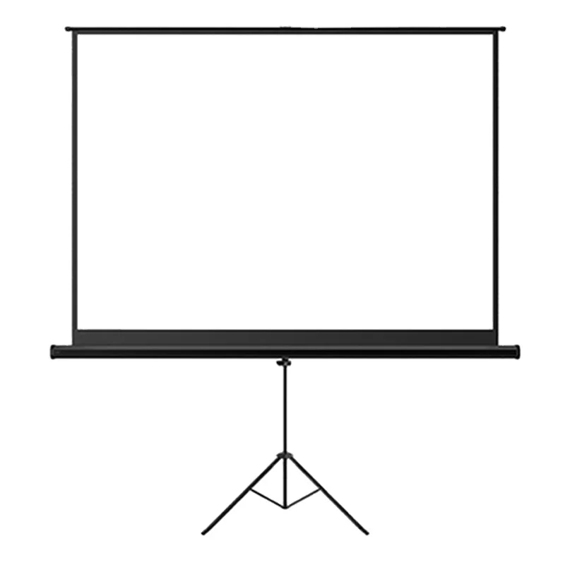2026Mini New 100 Inch Foldable Stand Tripod Home Projector Screen Curtainpromote sales