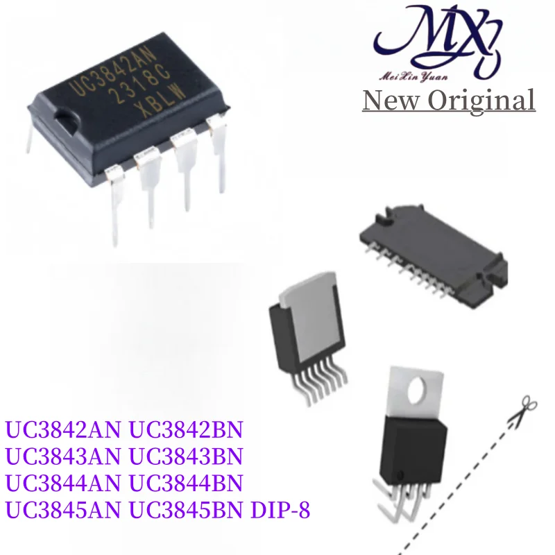 MXY 10Pcs UC3842AN UC3842BN UC3843AN UC3843BN UC3844AN UC3844BN UC3845AN UC3845BN DIP-8 IC Chip Stock Wholesale