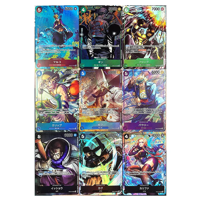 Anime ONE PIECE Rare DIY Refractive Flash Cards Luffy Yamato Sanji Law Zoro Ace Toys for boys Collectible Cards Birthday Gifts