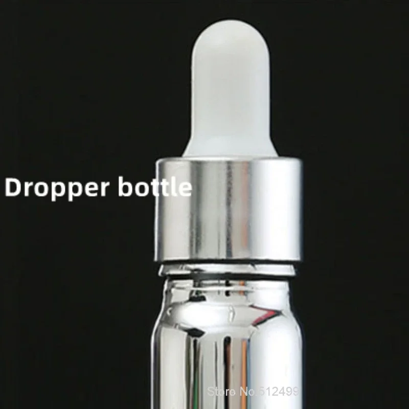 

10ml-100ml Pump Press Separation Spray Atomizer Vial Empty Sample Bottle Silver Glass Essential Oil Lotion Bottle