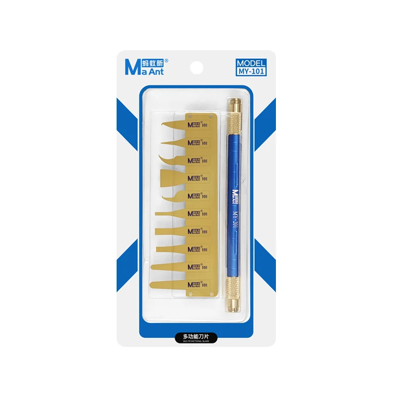 Imagem -05 - Maant My101 Multifuncional Cpu ic Remoção de Cola Faca Handle para o Reparo do Telefone Móvel Motherboard Nand Cpu Limpeza Ferramenta Prying