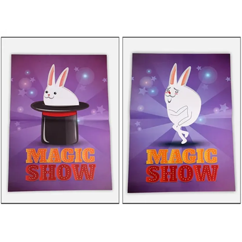 

Top Hat Magic Show - Magic Tricks Hat Appearing from Poster Magia Magician Stage Illusion Accessories Gimmick Props Funny Street