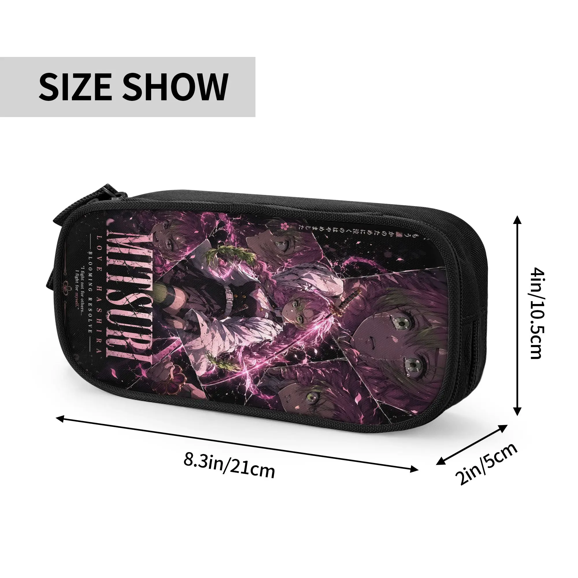 Custom Halloween Demon Slayer Large Capacity Bags for Child  School Pencil Bag for Boys Gilrs Kids
