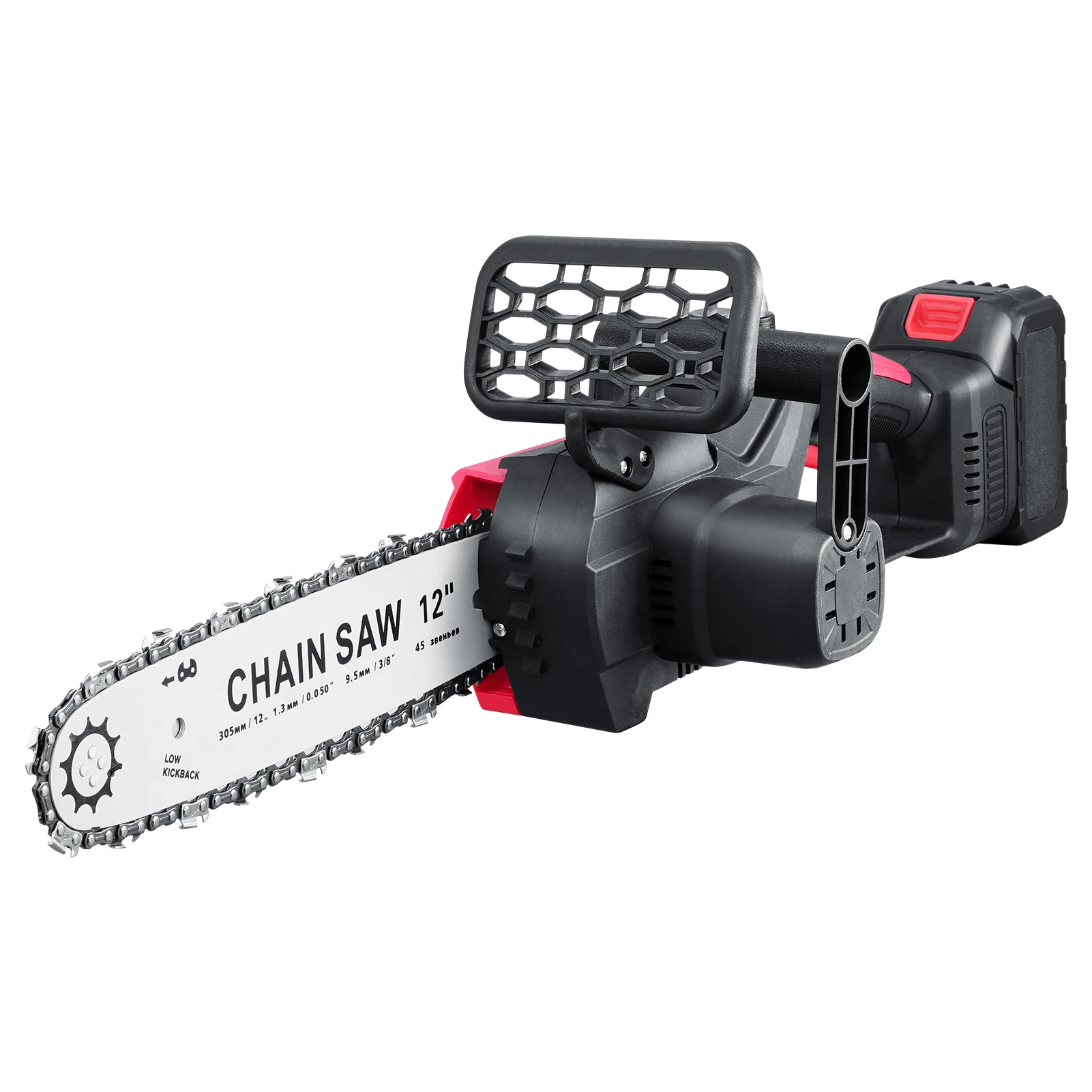 12 Inch Cordless Chainsaw With 21V Battery 2000W Brushless Pure Copper Motor Electric Handheld Wood Cutter Tool-Free Chain Tension Auto Lubrication An