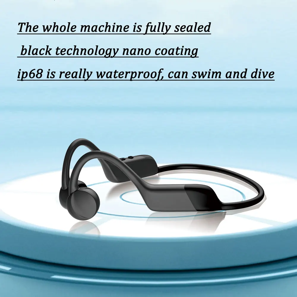 2022New 32GB RAM Bone Conduction Wireless Bluetooth Headset Waterproof MP3 IPX8 Diving Swimming MP3 Player