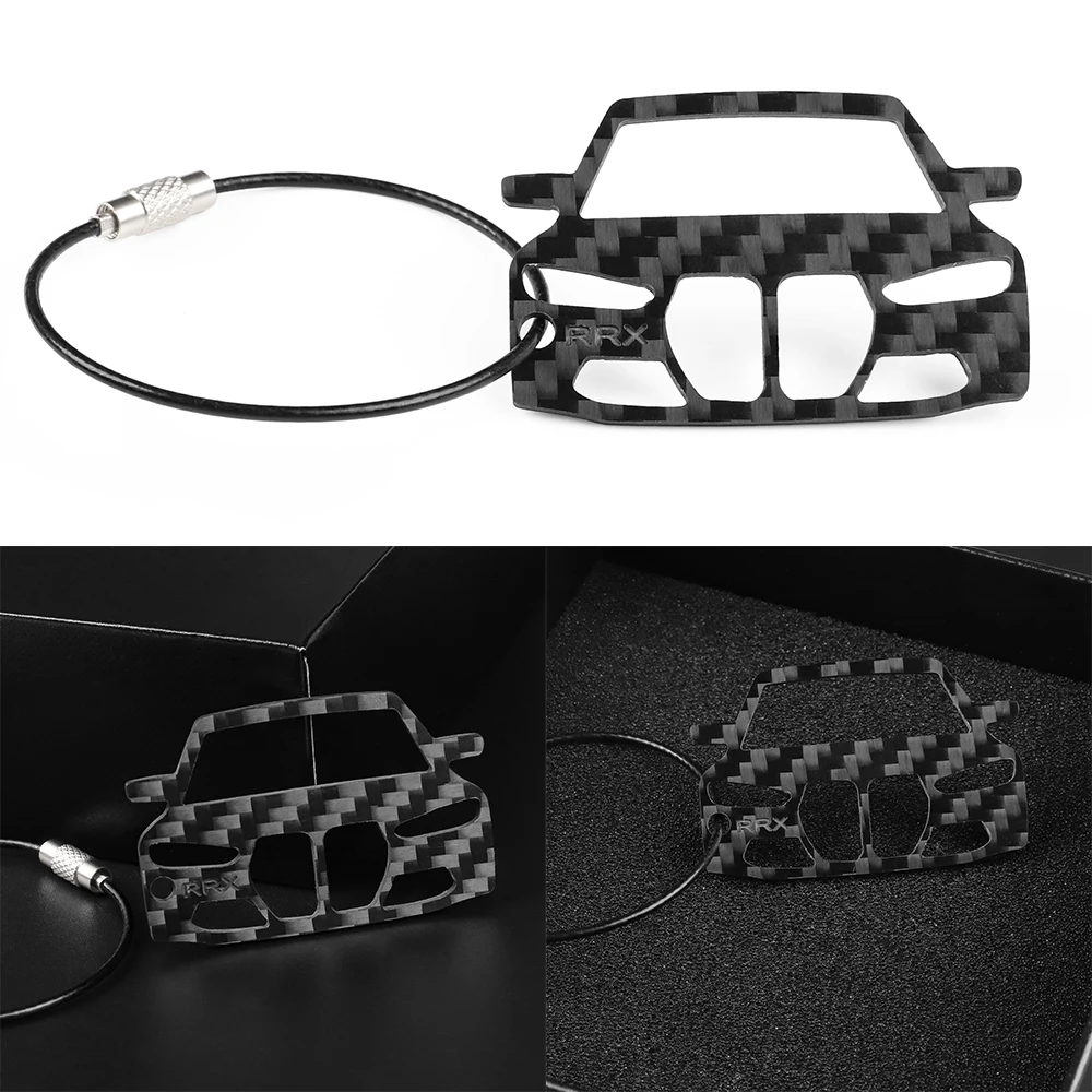 

Для BMW M3 M4 G80 G82 G83 2020-2025 настоящий сухой брелок из углеродного волокна в форме автомобиля, подвеска, аксессуары для украшения салона автомобиля